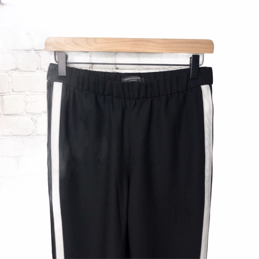 Banana Republic Hayden Pull On Tapered Fit Pants Black White Size XS 470330 - Picture 4 of 10